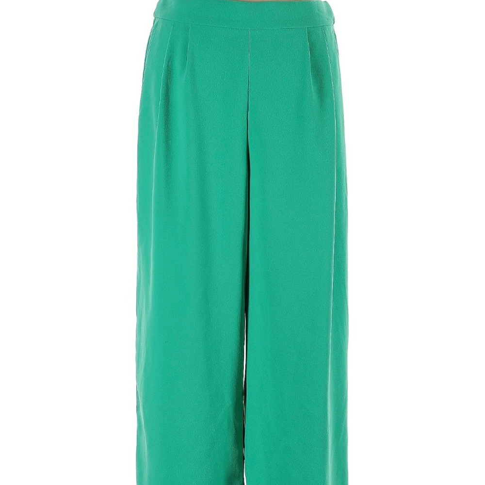J. Crew Green Wide Leg Pants Slacks